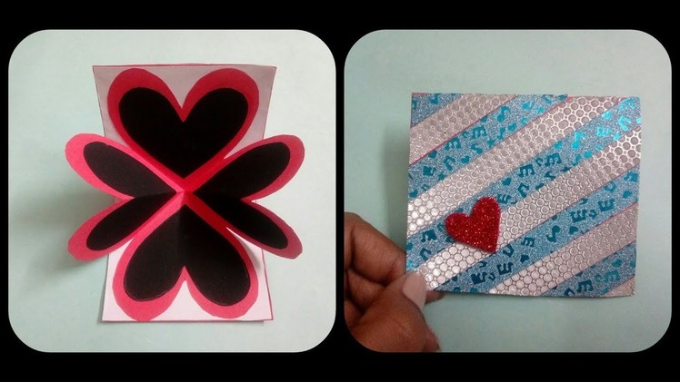 How to make DIY hearts pop up card by handmade cards ideas