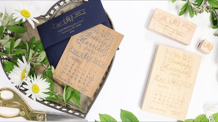 How to Make DIY Stamped Save The Dates