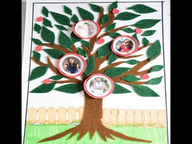 How To Make Family Tree - My Family Tree With Photo Project By: Cyrus Kiddie Toys