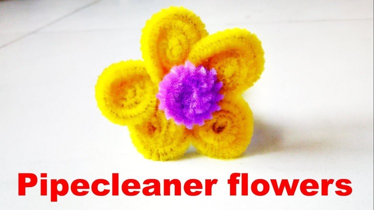 How to make Flower from Pipe cleaner | Pipe cleaner crafts