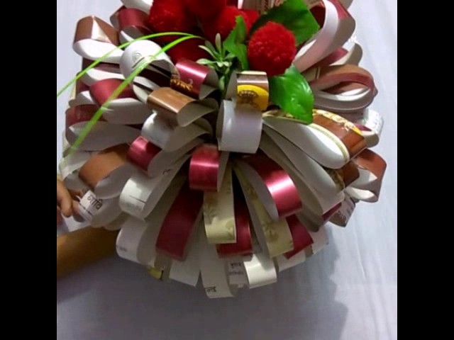 How to make flower pot with waste invitation cards with pooja chaudhary