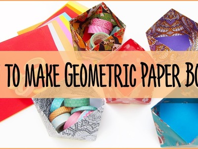 How to make Geometric Paper Bowls