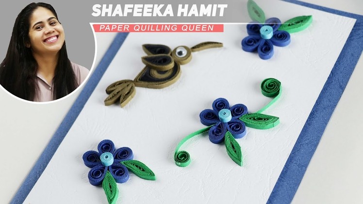 How to Make - Greeting Card Quilling Flowers - Step by Step