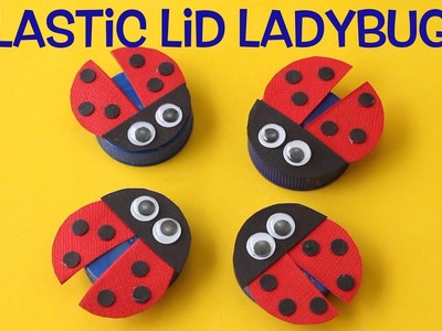 How to Make Ladybugs Out of Plastic Lids