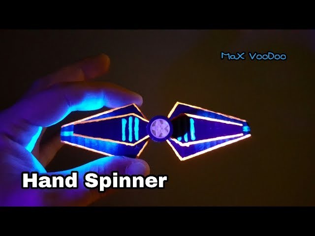 How To Make Led Hand Spinner Fidget Toy  Spinning