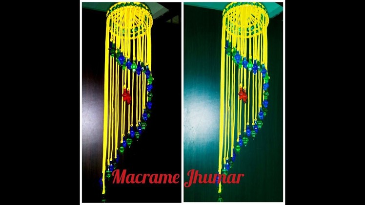 How to make .  Macrame jhumar new design . at home very simple design