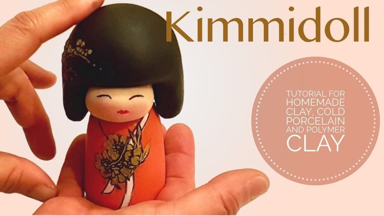 How to make maxi Kimmidoll inspired  with Homemade Clay