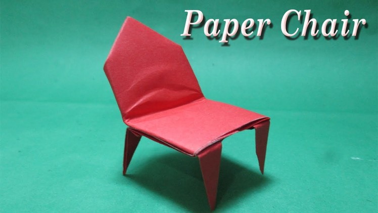How to make paper chair ? origami chair making instructions step by step.