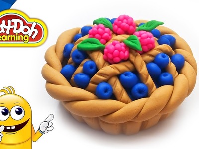 How to Make Play Doh Blueberry Pie. Modelling Clay fr Kids. Art for Kids. Play Doh Videos