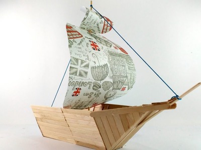 How to make popsicle sticks boat