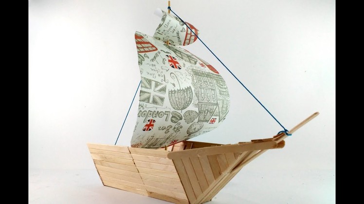 How to make popsicle sticks boat