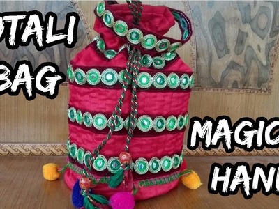 How to make potali bag at home.potali bag cutting and sewing tutorial in hindi.