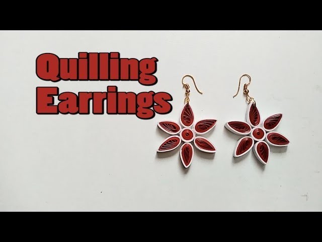 How to make Quilling earrings || Paper Earrings || Quilling Earrings || Easy Quilling Earrings