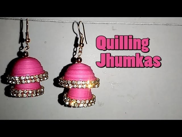 How to make Quilling earrings || Paper Earrings || Quilling Earrings || Quilling Jhumkas