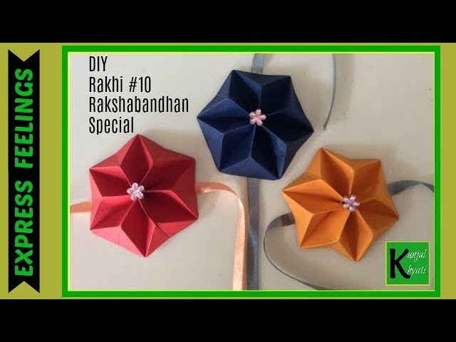 How To Make Rakhi At Home in 5 minute | Step By Step Tutorial | Easy & Quick Flower Rakhi Bracelet |