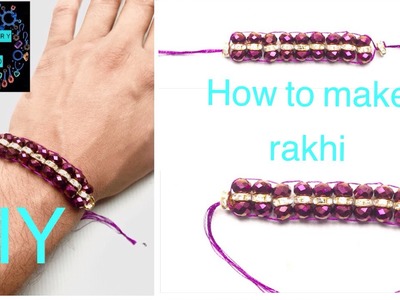 How to make rakhi at home | rakhi making with silk thread and beads || tutorial || raksha bandhan