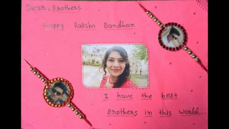 How to make rakhi card for brother at home