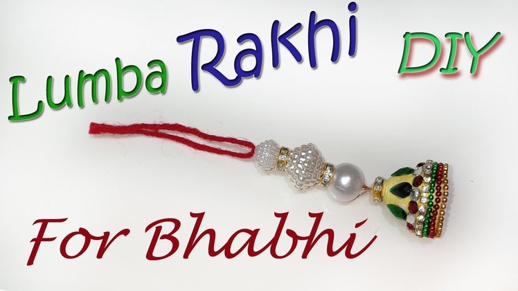 How to make rakhi for bhabhi at home paper rakhi | lumba rakhi |Chuda Rakhi | Art With Creation