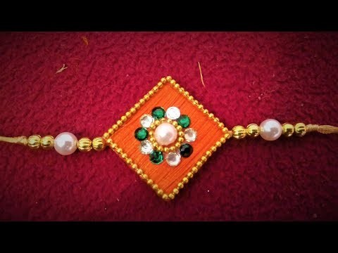 How to make Rakhi with silkthread. how to make Rakhi at home