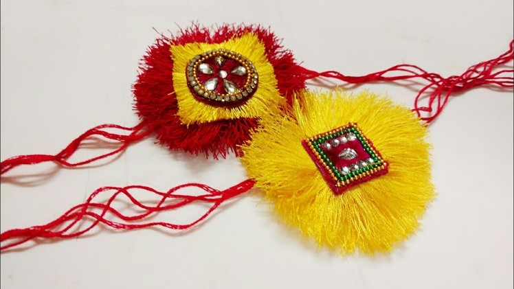 How to make Rakhi with silk threads in 5steps
