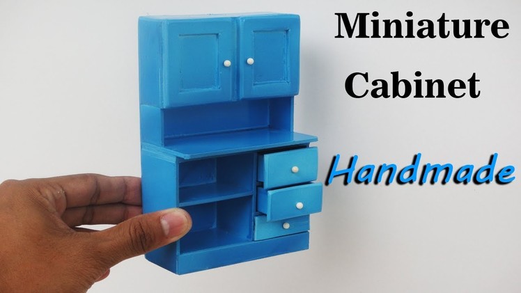 How To Make Realistic Miniature Cabinet Furniture -  Handmade Dollhouse
