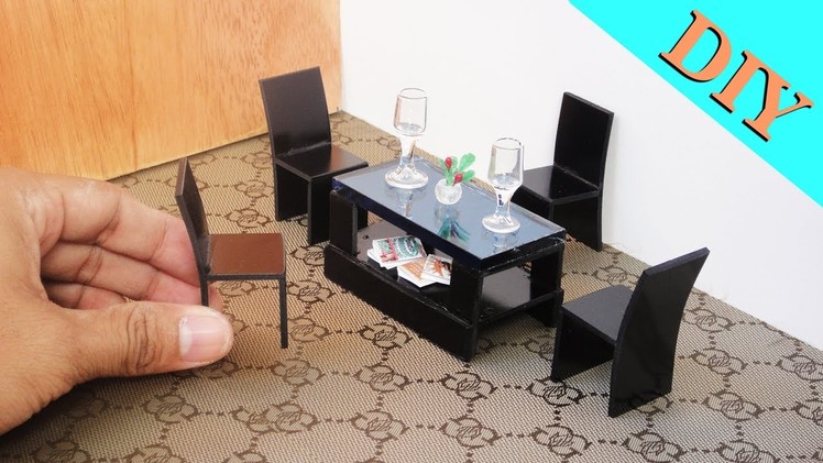 How To Make Realistic Miniature Coffee Table & Chair Sets -  Dollhouse