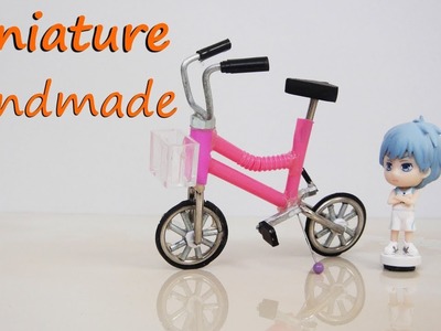 How To Make Realistic Miniature Bicycle  - Doll crafts