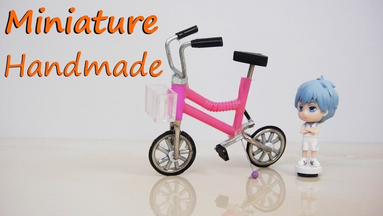 How To Make Realistic Miniature Bicycle  - Doll crafts