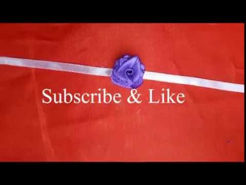 How to make ribbon rakhi at home | rose flower rakhi | raksha bandhan