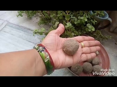 How to make seed bomb.seed ball.Unique.Creative idea of tree planting.DIY Craft idea(Hindi.Urdu).