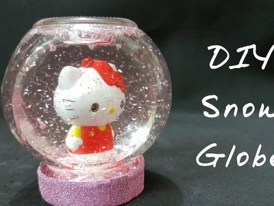 How to make Snow globe.DIY Snow Globe
