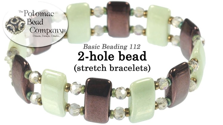 How to Make Stretch Bracelets with 2-hole Beads