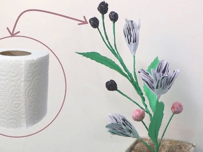 How to Make Toilet Tissue Paper Flower | Toilet Paper Flowers (DIY)