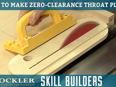 How to Make Zero Clearance Throat Plate Inserts for Table Saws | Rockler Skill Builders