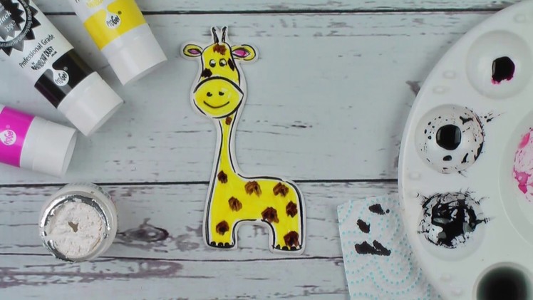 How To Paint A Sugar Giraffe Cake Decoration