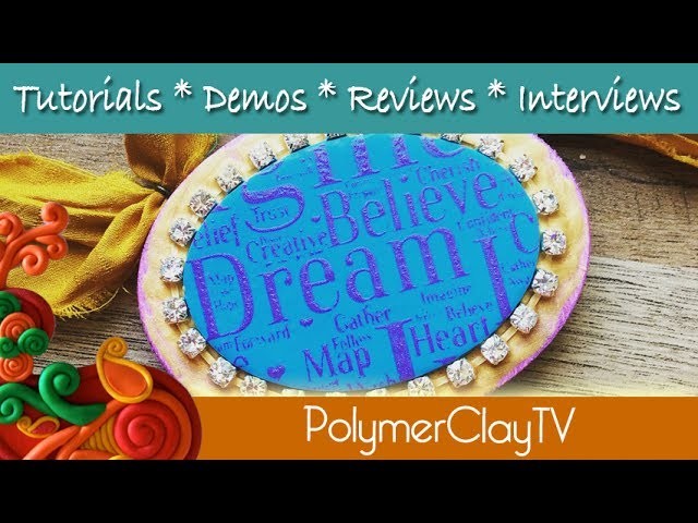How to polymer clay tutorial attach to wood and make an ornament