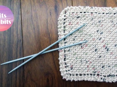 Learn to Knit - Simple Dishcloth - Knitting for Beginners