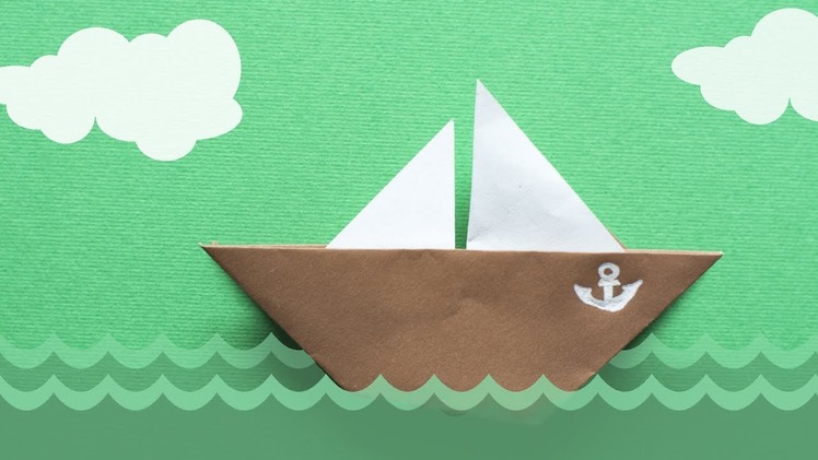 Origami for Kids. How to make a paper Boat