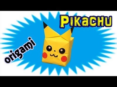 Origami Pikachu Balloon Easy for Kids | How to Make a Paper Pokemon Go | Pokémon Origami Crafts