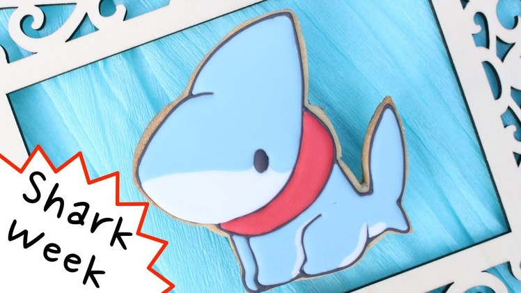 Shark Week with Vress the Shark - How to make cute kawaii shark cookies