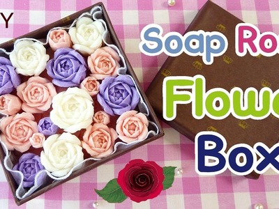 SOAP CARVING| How to make a Flower Box with carved soap roses | DIY | Real Sound |