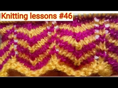 Two Colours || Knitting || Zig - Zag || Design || Baby sweater design || Easy to make