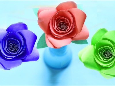 Very Easy and Simple to make Paper Rose.How to make a paper Rose?
