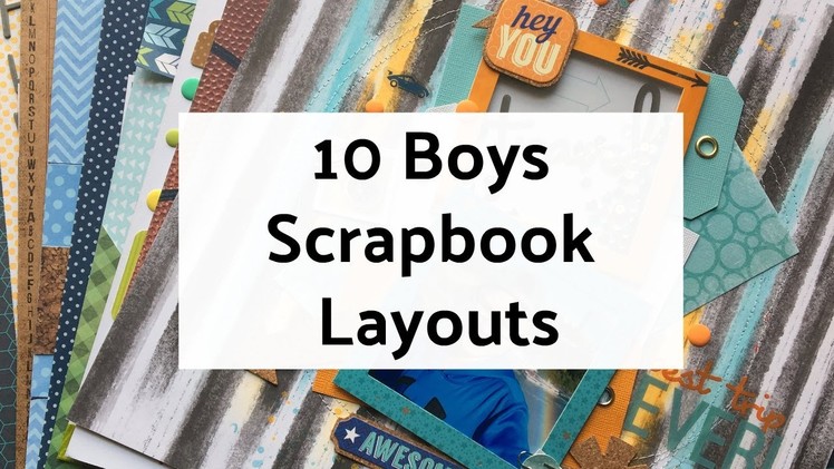 10 Boys Scrapbook Layout Ideas - Layout Share
