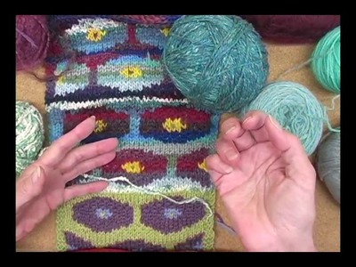 2-Color Stranded Knitting - Persian Poppy