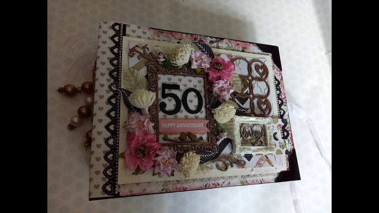 50th Wedding Anniversary Mini Scrapbook Album