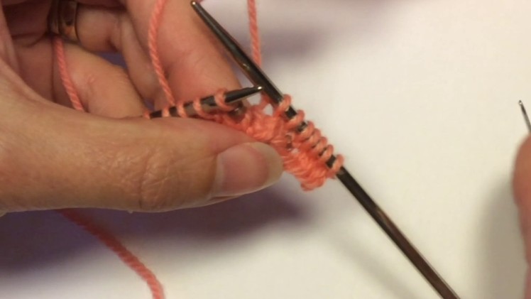 Adding Beads to your Knitting with a Crochet Hook