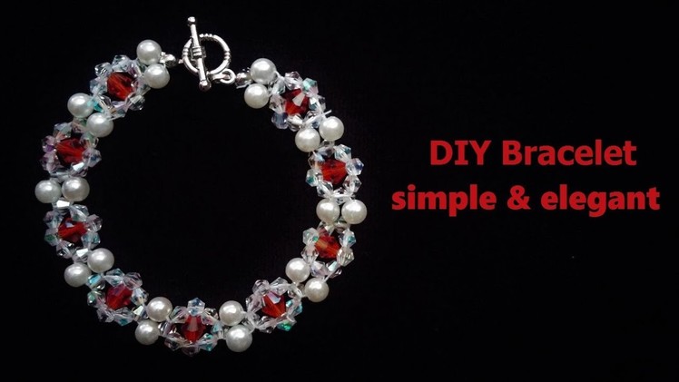 Beading tutorial for beginners. How to make a simple and elegant bracelet