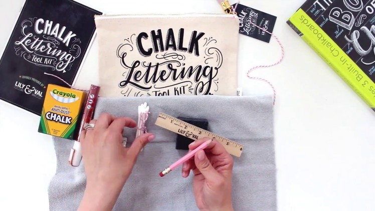 Chalk Lettering Tool Kit, tutorial and how to guide by Valerie McKeehan