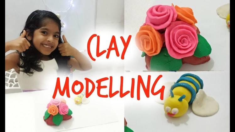 Clay Modeling for Kids | How to make a 3D rose using clay dough | Easy